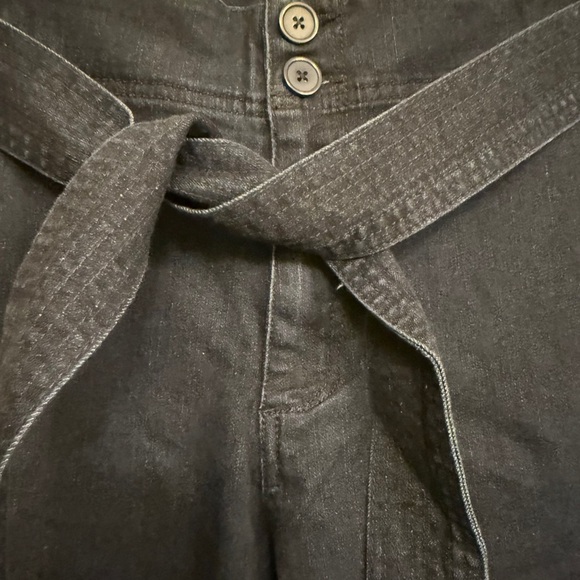 A new Day Dark Blue Cropped Belted Chinos Women’s Sz 18 NEW Pants Slacks - Picture 5 of 9